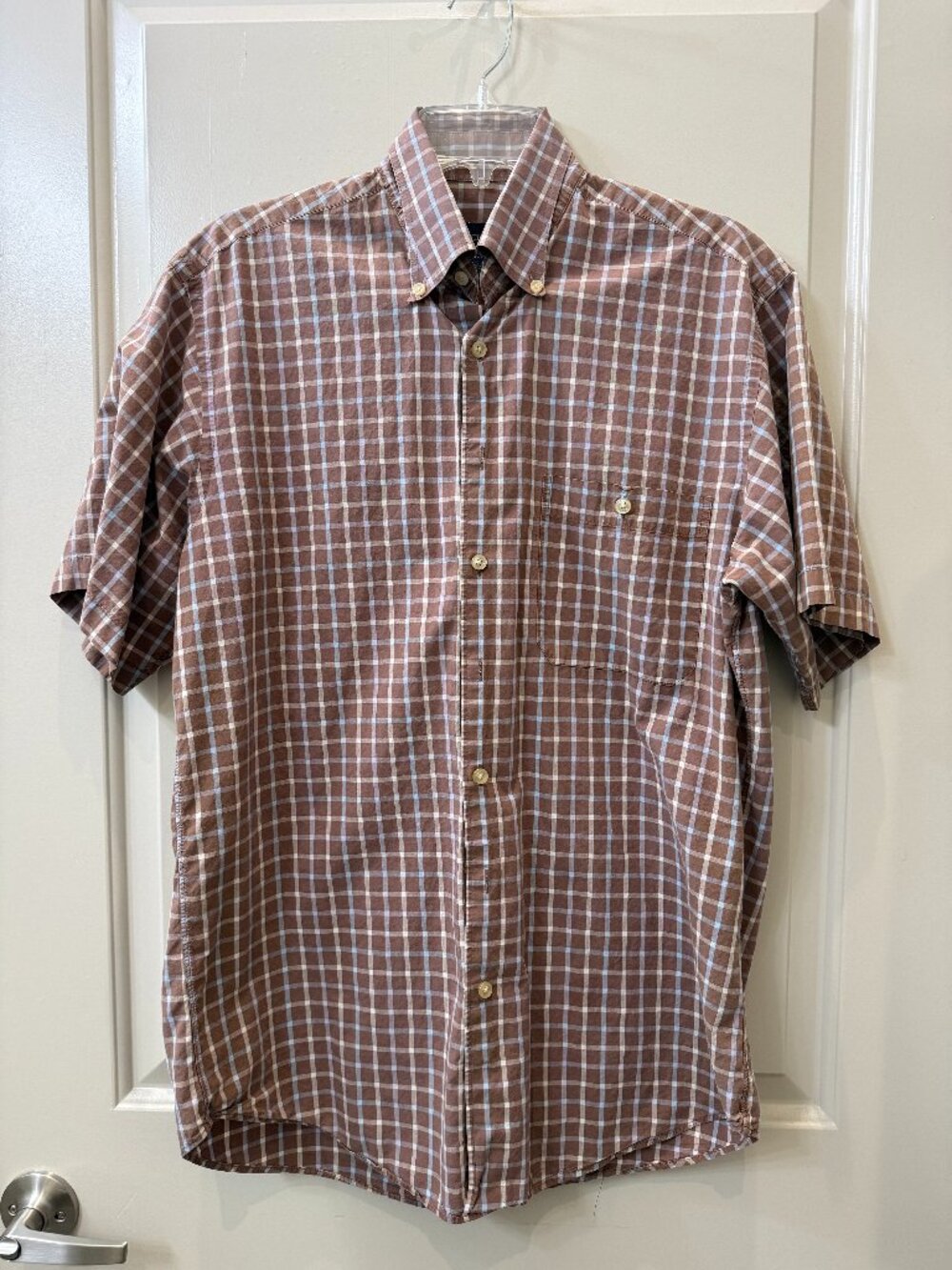 Scott Barber Short Sleeve Button Down M
